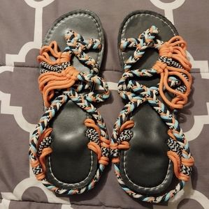 Sandals, Size 8 (but fits small)